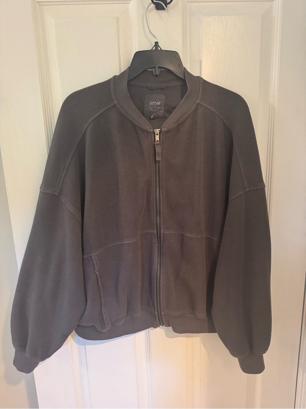 Two Aerie Bomber Sweatshirt Zip Ups XS